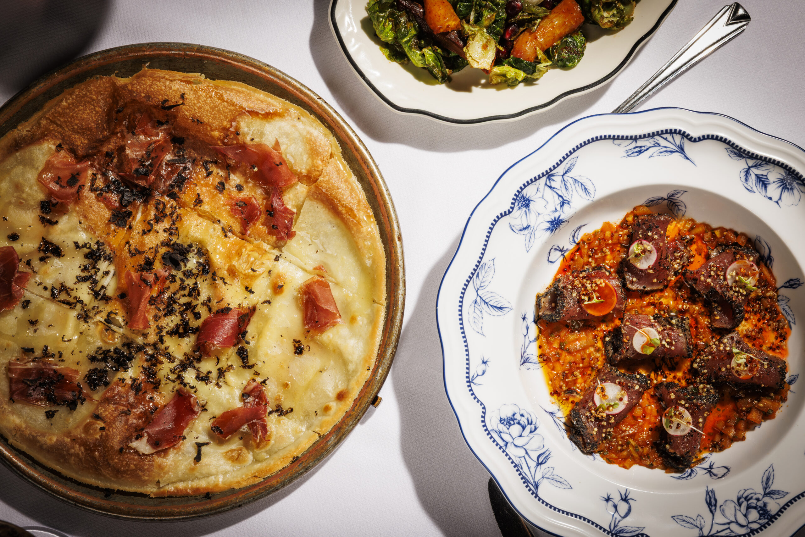 Top View of Dishes at Our Italian Restaurant in DFW